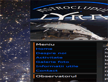 Tablet Screenshot of lyra.astroclubul.org